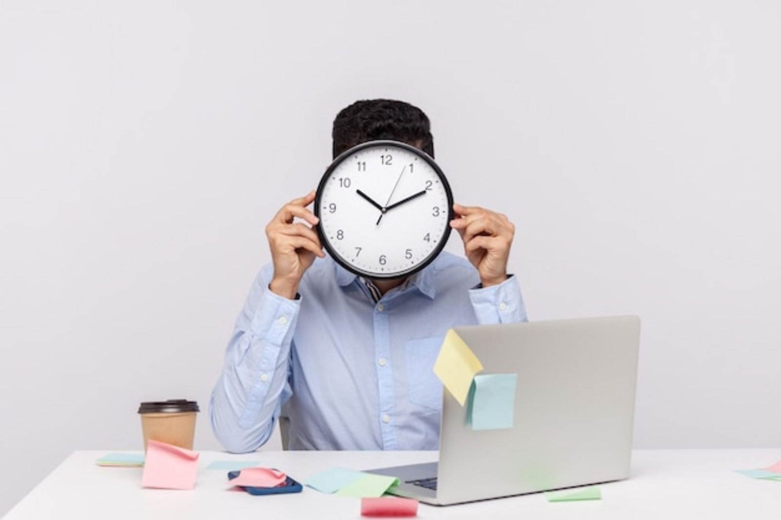man clock