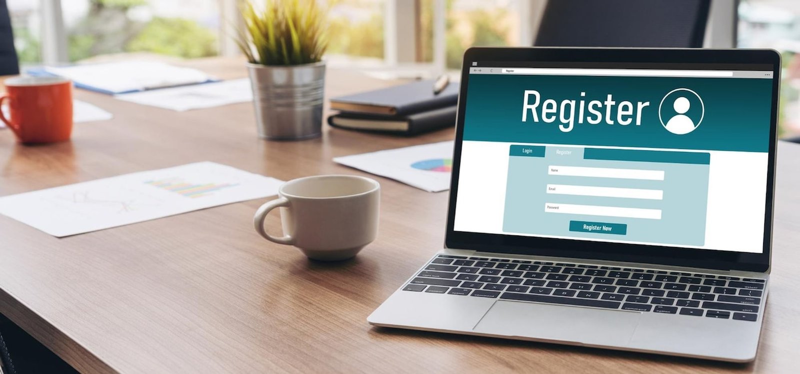 register laptop